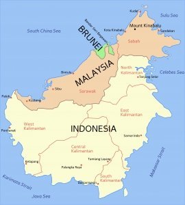 Borneo Travel Guide Map